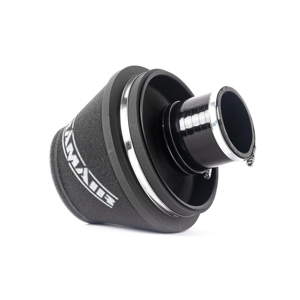 Ramair 76mm ID Neck Medium Cone Air Filter with Velocity Stack and Coupling