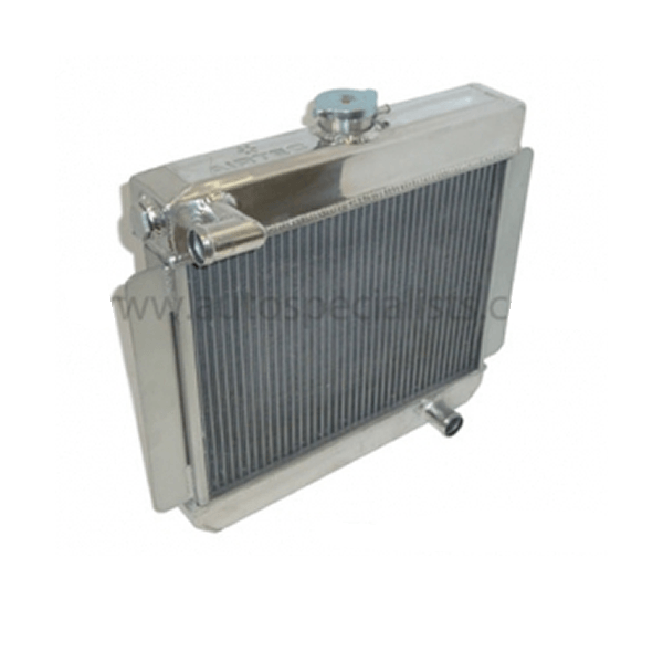 AIRTEC Aluminium Radiator Upgrade (Silver) for Ford Escort Mk1 Mk2 (Pinto)