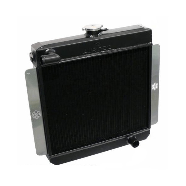 AIRTEC Aluminium Radiator Upgrade with Fan (Black) for Ford Escort Mk1 Mk2 (X-Flow)