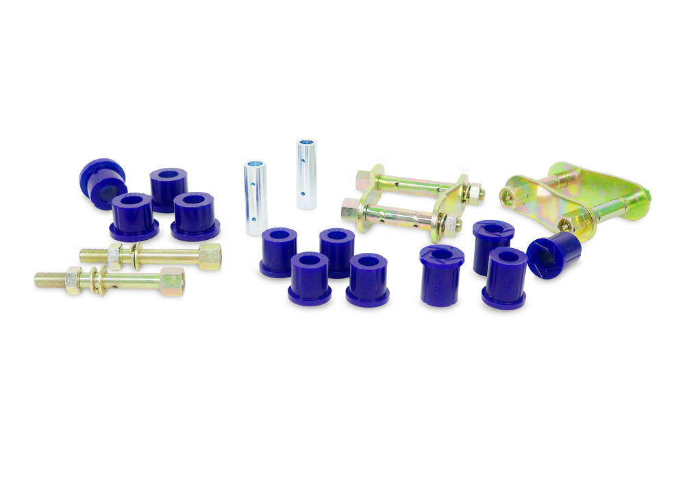 Superpro Rear Leaf Spring Bush Kit & Shackle/Pin Kit for Isuzu D-Max TFR 2WD (12-20)