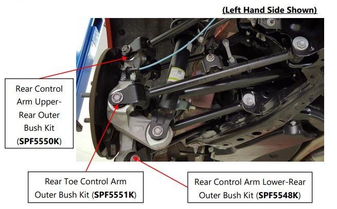 Superpro Rear Lower Control Rear Arm Outer Bush Kit for Mazda MX-5 RF ND (16-)
