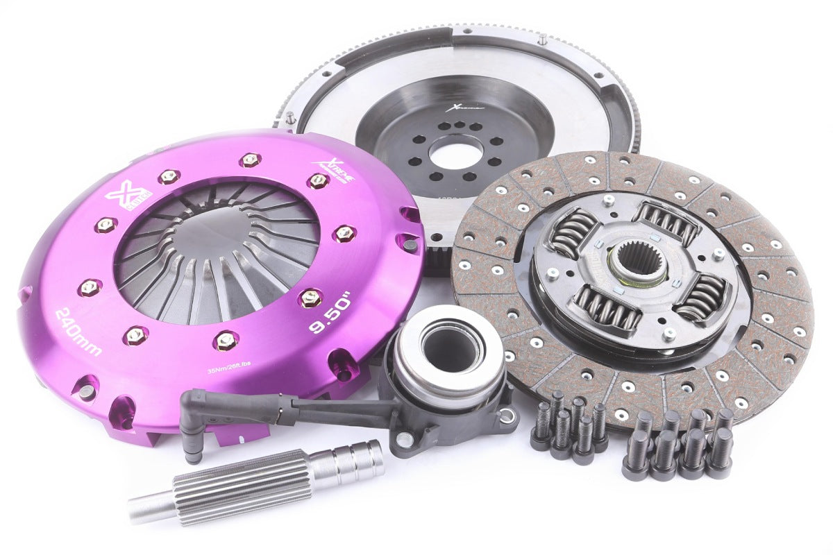 Clutch Kit - Xtreme Performance Heavy Duty Organic Incl Flywheel & CSC 600Nm Conversion kit Dual-mass to solid flywheel - Audi TT 8J (09-14)