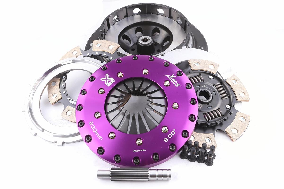 Xtreme Performance - 230mm Sprung Ceramic Twin Plate Clutch Kit Incl Flywheel 1000Nm - Ford Mustang 5.0 GT (18-23)