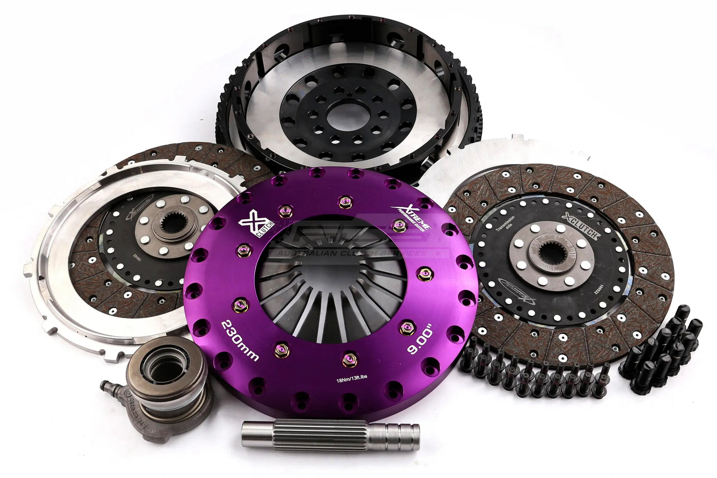 Xtreme Performance - 230mm Organic Twin Plate Clutch Kit Incl Flywheel & CSC 1200Nm - Ford Mondeo 2.5 (07-12)