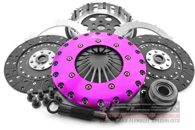 Xtreme Performance - 230mm Organic Twin Plate Clutch Kit Incl Flywheel & CSC 1200Nm - Ford Focus 2.3 RS AWD (15-18)
