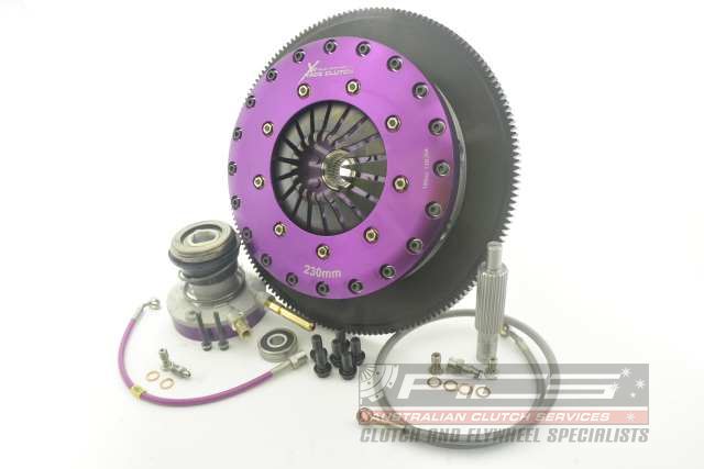 Xtreme Performance - 230mm Rigid Ceramic Twin Plate Clutch Kit Incl Flywheel & CSC 1800Nm - Vauxhall VXR8 Maloo 6.2 (08-11)