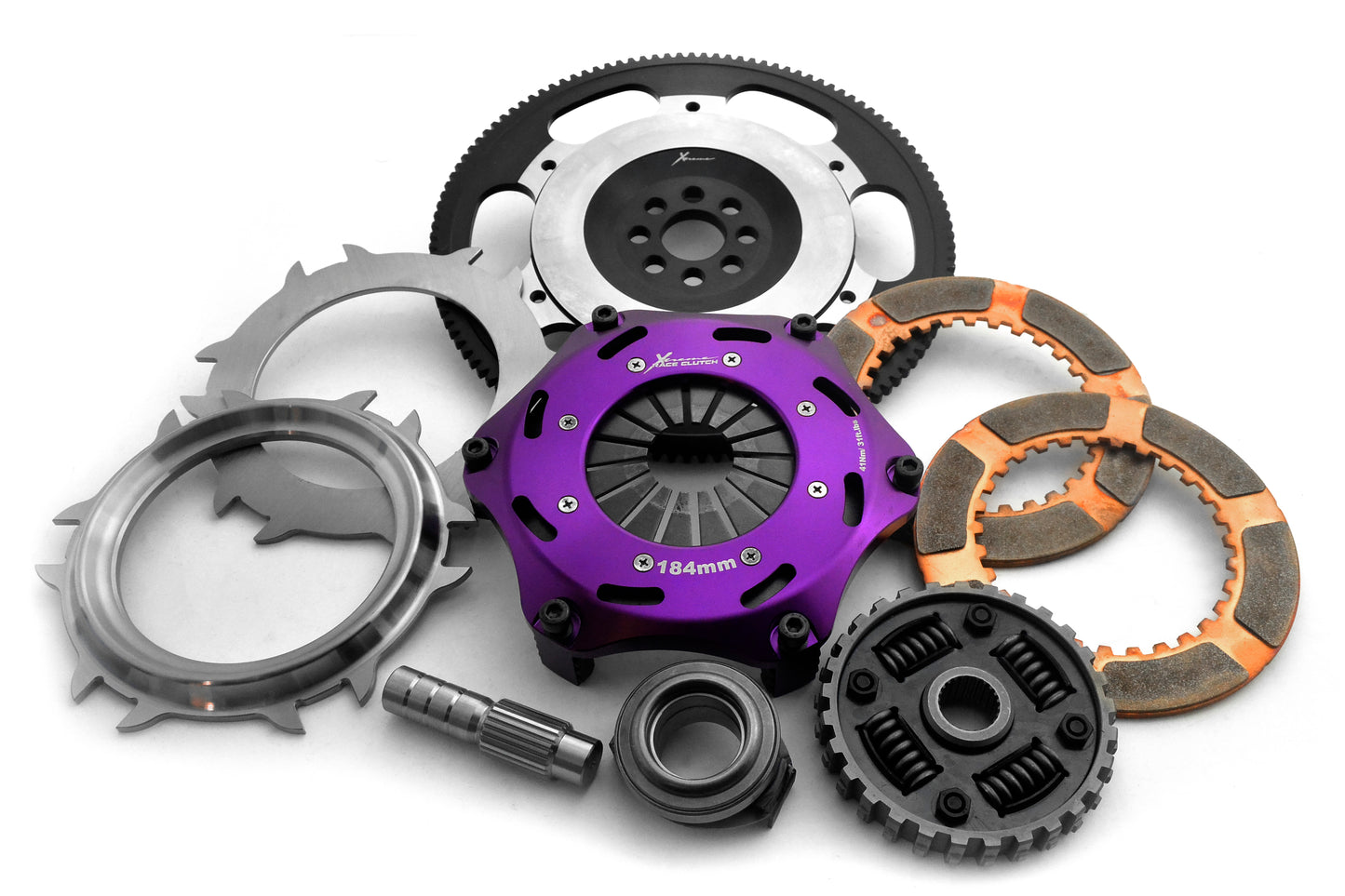 Xtreme Performance - 184mm Sprung Ceramic Twin Plate Clutch Kit Incl Flywheel 1220Nm - Nissan Bluebird U12 (85-90)