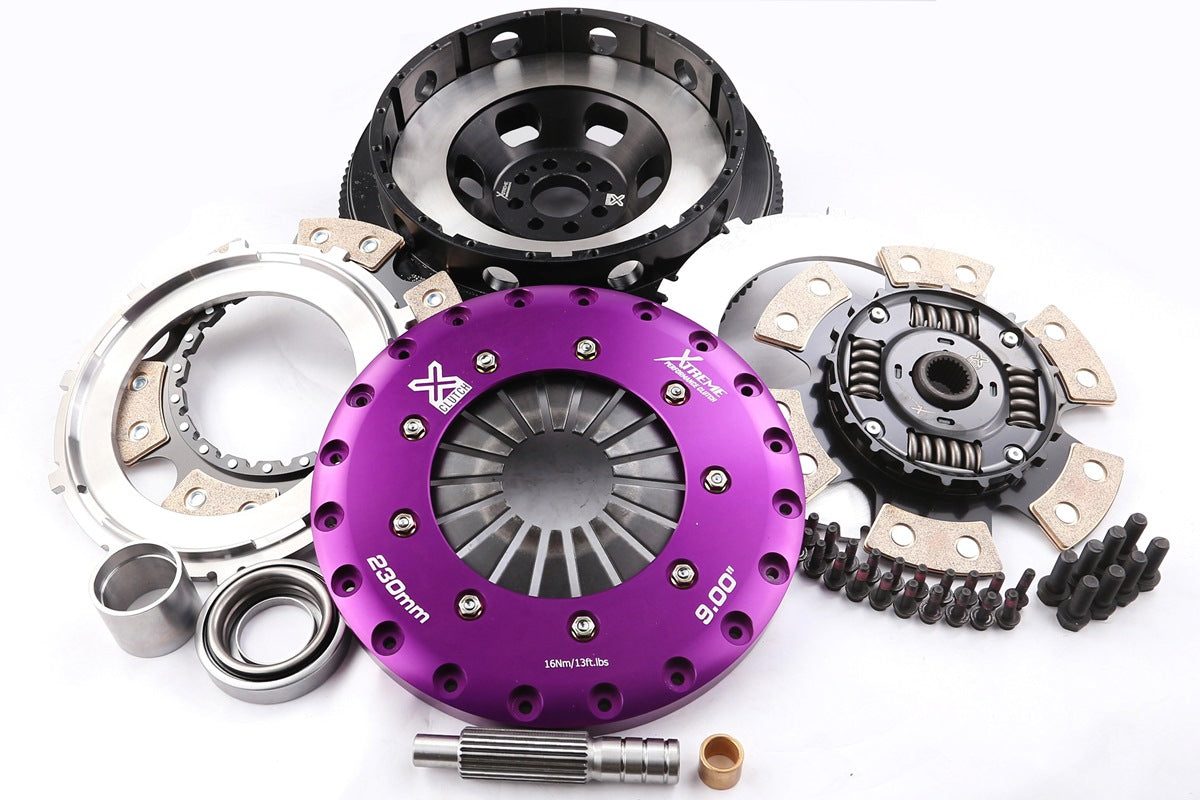 Xtreme Performance - 230mm Sprung Ceramic Twin Plate Clutch Kit Incl Flywheel 1000Nm - Nissan Z Z34 (22-22)