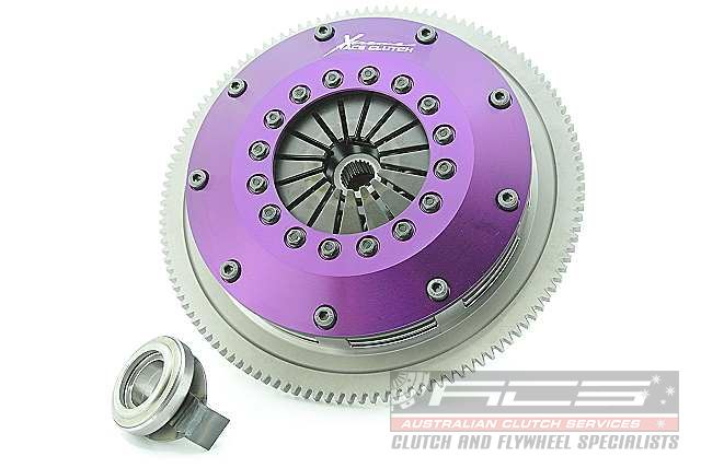 Xtreme Performance - 200mm Rigid Ceramic Twin Plate Clutch Kit Incl Flywheel 1200Nm - Subaru Impreza 2.5 WRX AWD (GGG) (05-08)