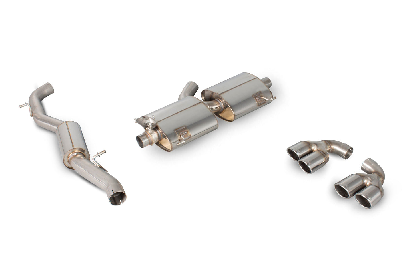 Scorpion Resonated Cat-Back Valved Exhaust (Monaco) for Audi S1 8X (14-18)