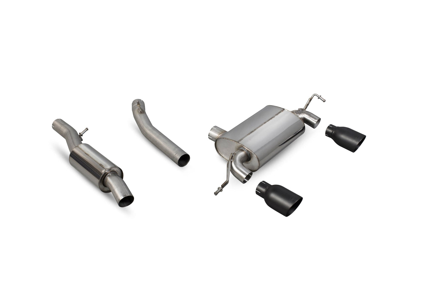 Scorpion Resonated Cat-Back Exhaust (Black Daytona) for Audi TT Mk1 Quattro Sport (99-06)