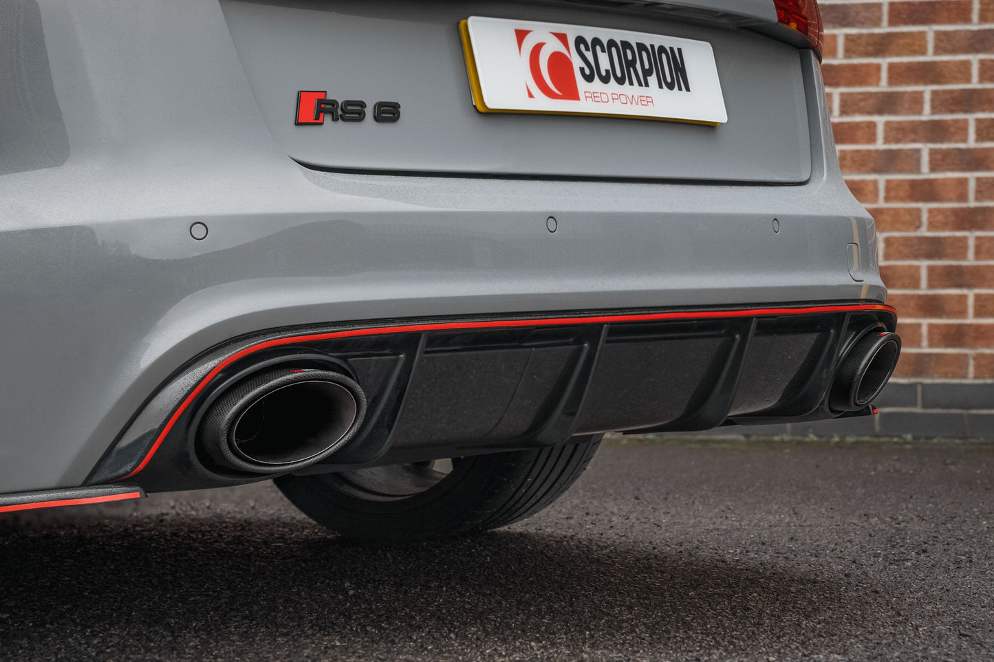 Scorpion Carbon Fibre Ascari RS Exhaust Trims for Audi RS6 C7 (13-18)