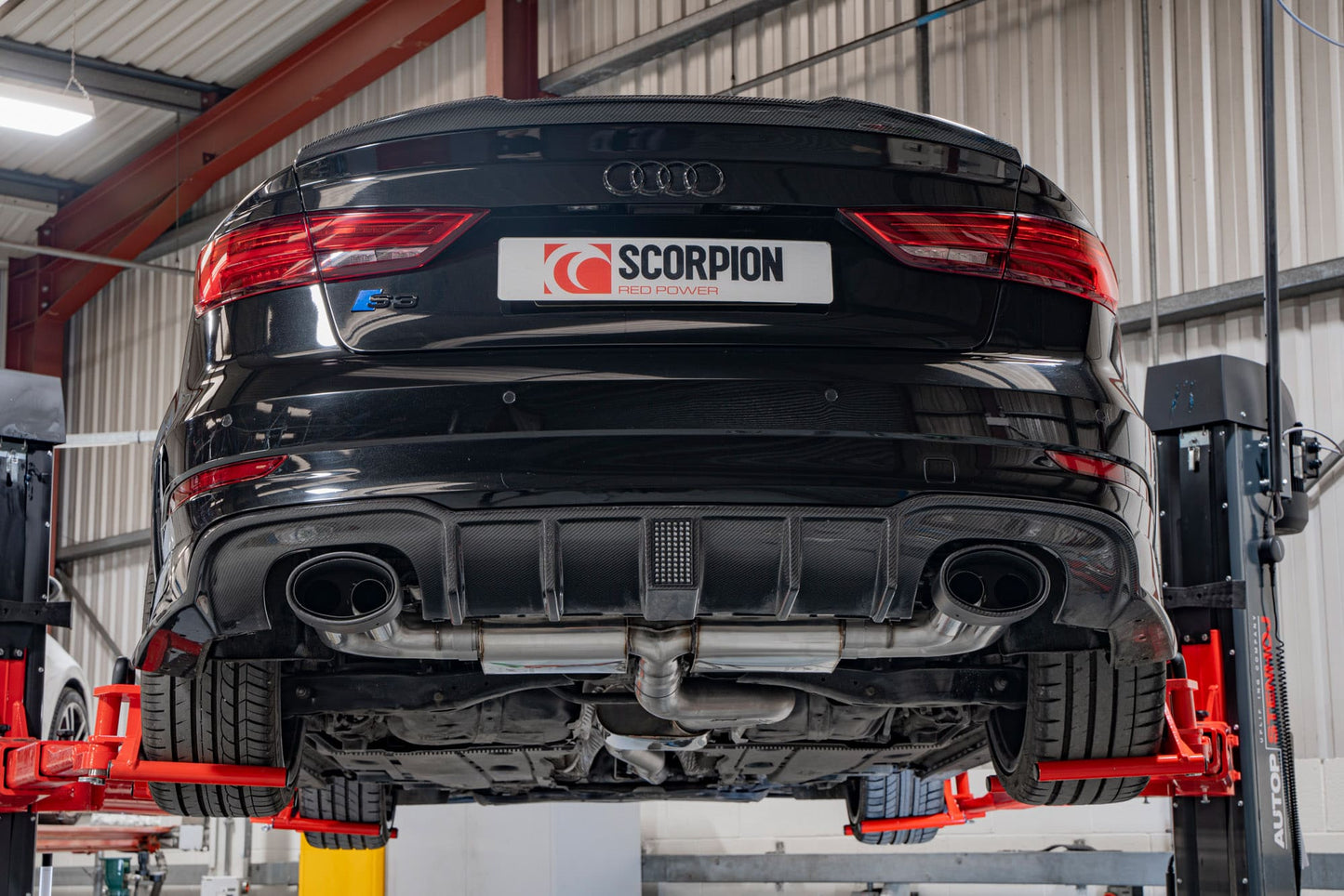 Scorpion Resonated Cat/GPF-Back Exhaust (Ascari EVO) for Audi S3 Saloon 8V (13-20)