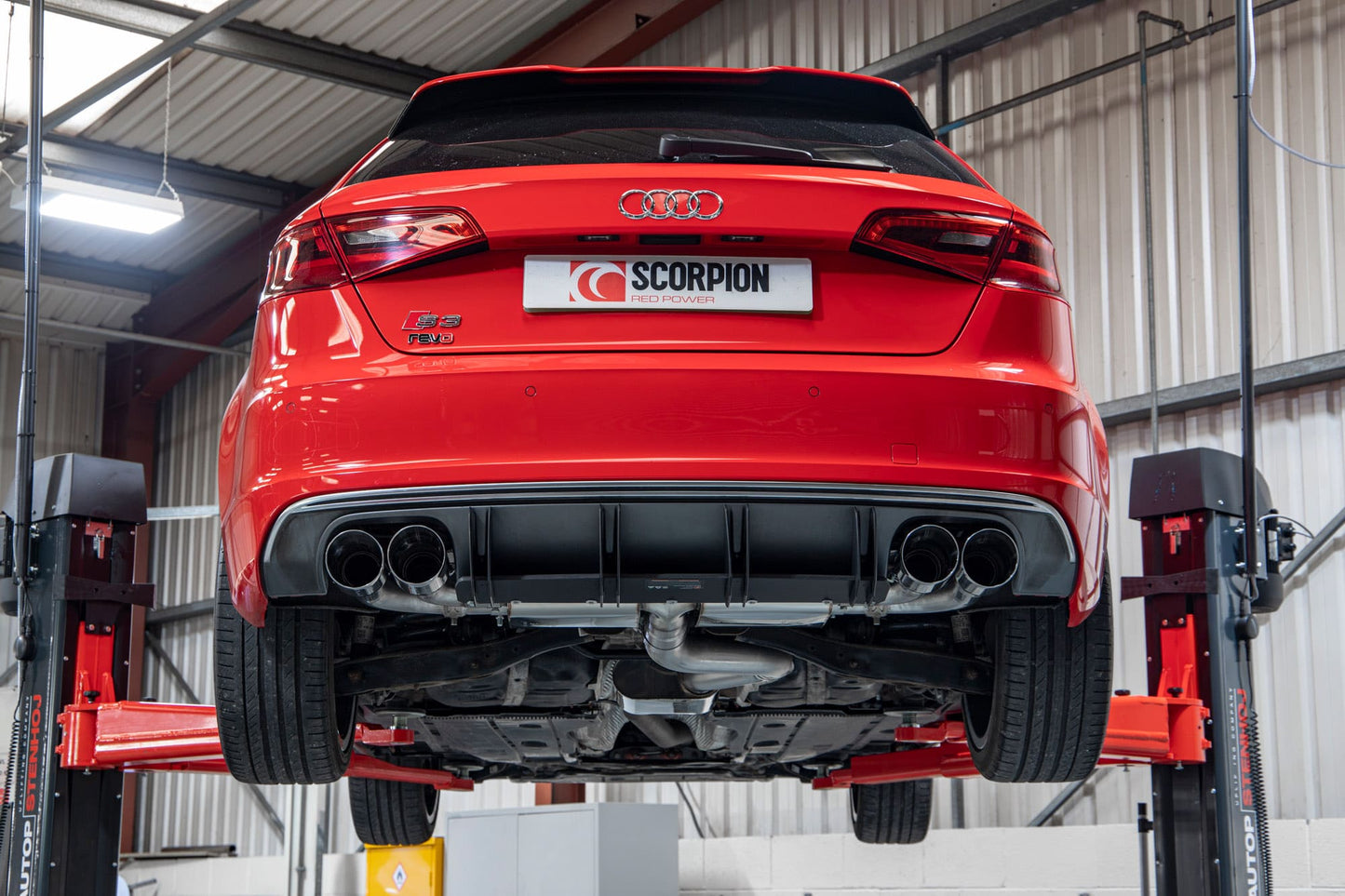 Scorpion Resonated Cat/GPF-Back Valved Exhaust (Daytona) for Audi S3 8V (13-20)