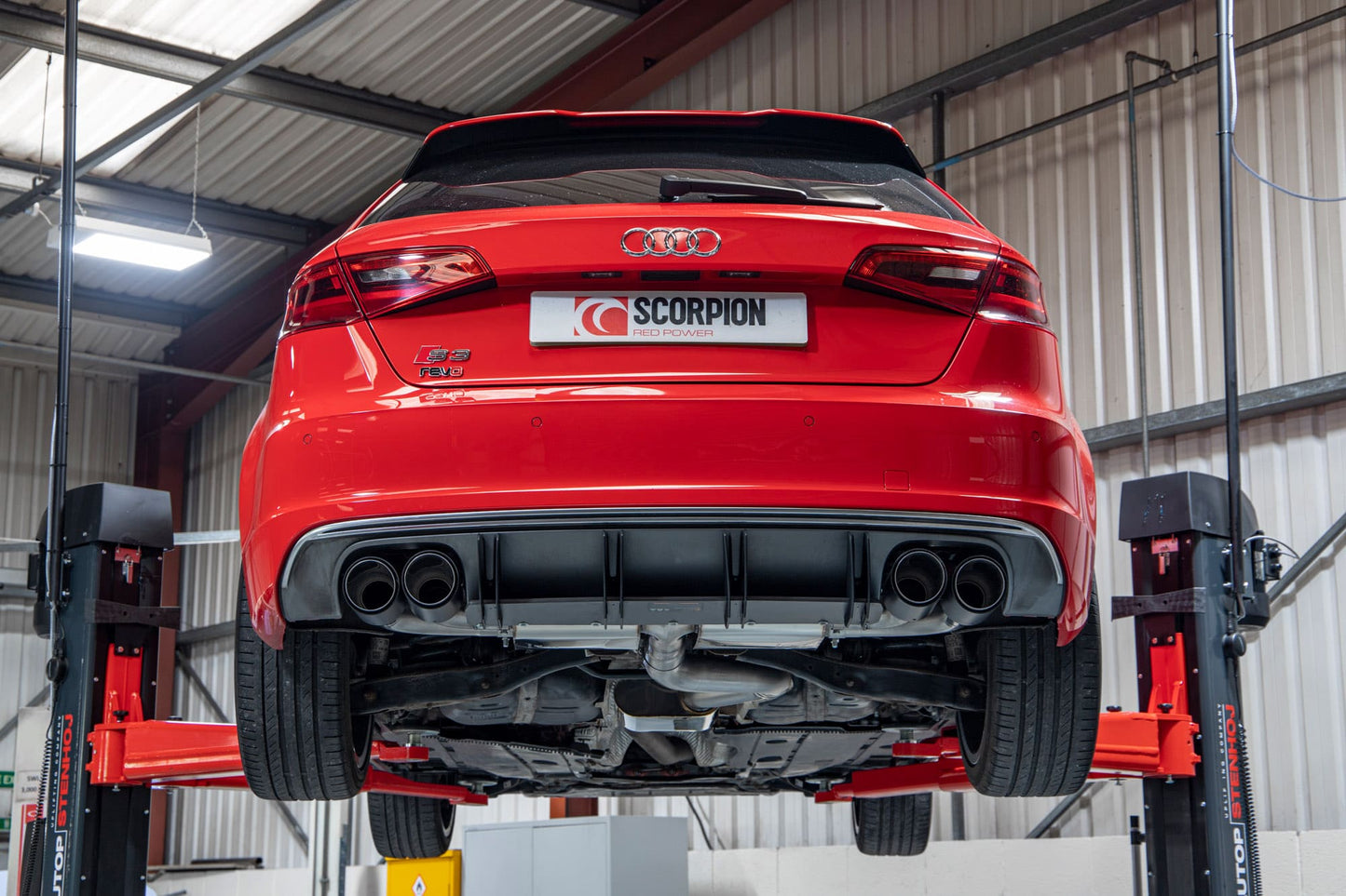 Scorpion Resonated Cat/GPF-Back Exhaust (Ascari) for Audi S3 8V (13-20)