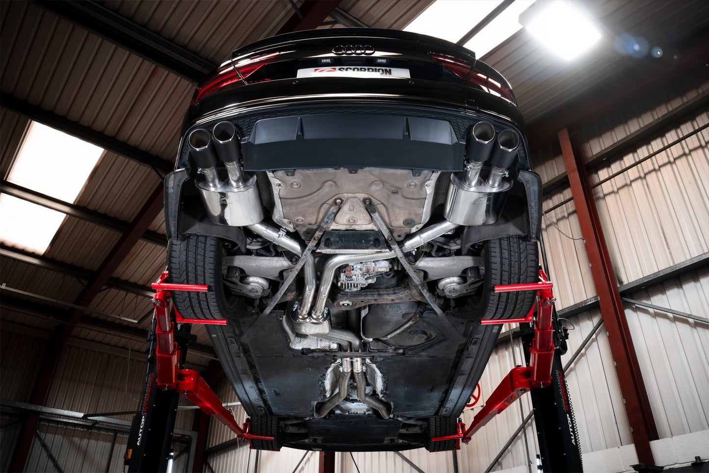 Scorpion Resonated Half Exhaust (Ascari) for Audi S6/S7 C7 (12-18)