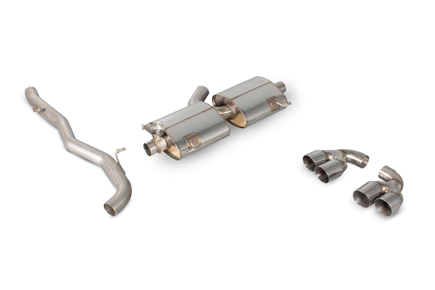 Scorpion Non-Res Cat-Back Valved Exhaust (Daytona) for Audi S1 8X (14-18)