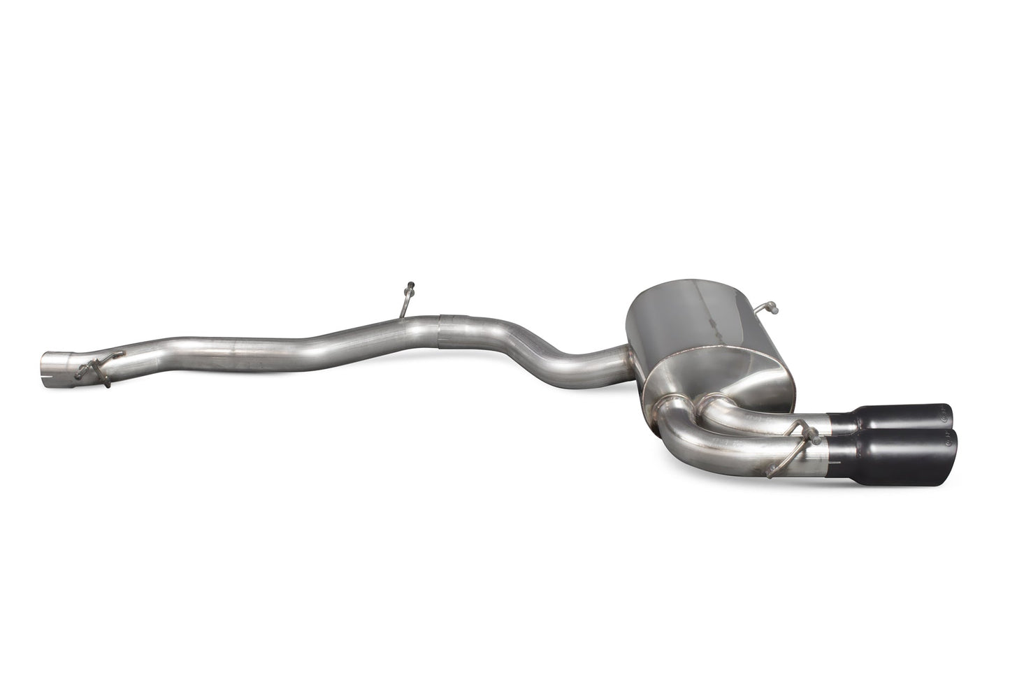 Scorpion Non-Res Cat-Back Exhaust (Black Daytona Twin) for Audi S3 8P (06-12)