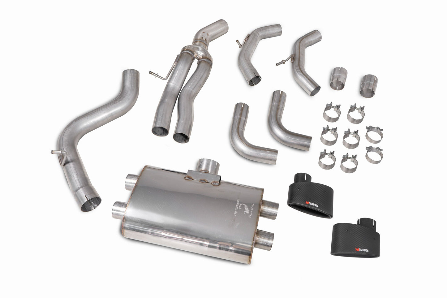 Scorpion Non-Res Cat/GPF-Back Exhaust (Ascari EVO) for Audi RS3 8V Facelift (17-20)