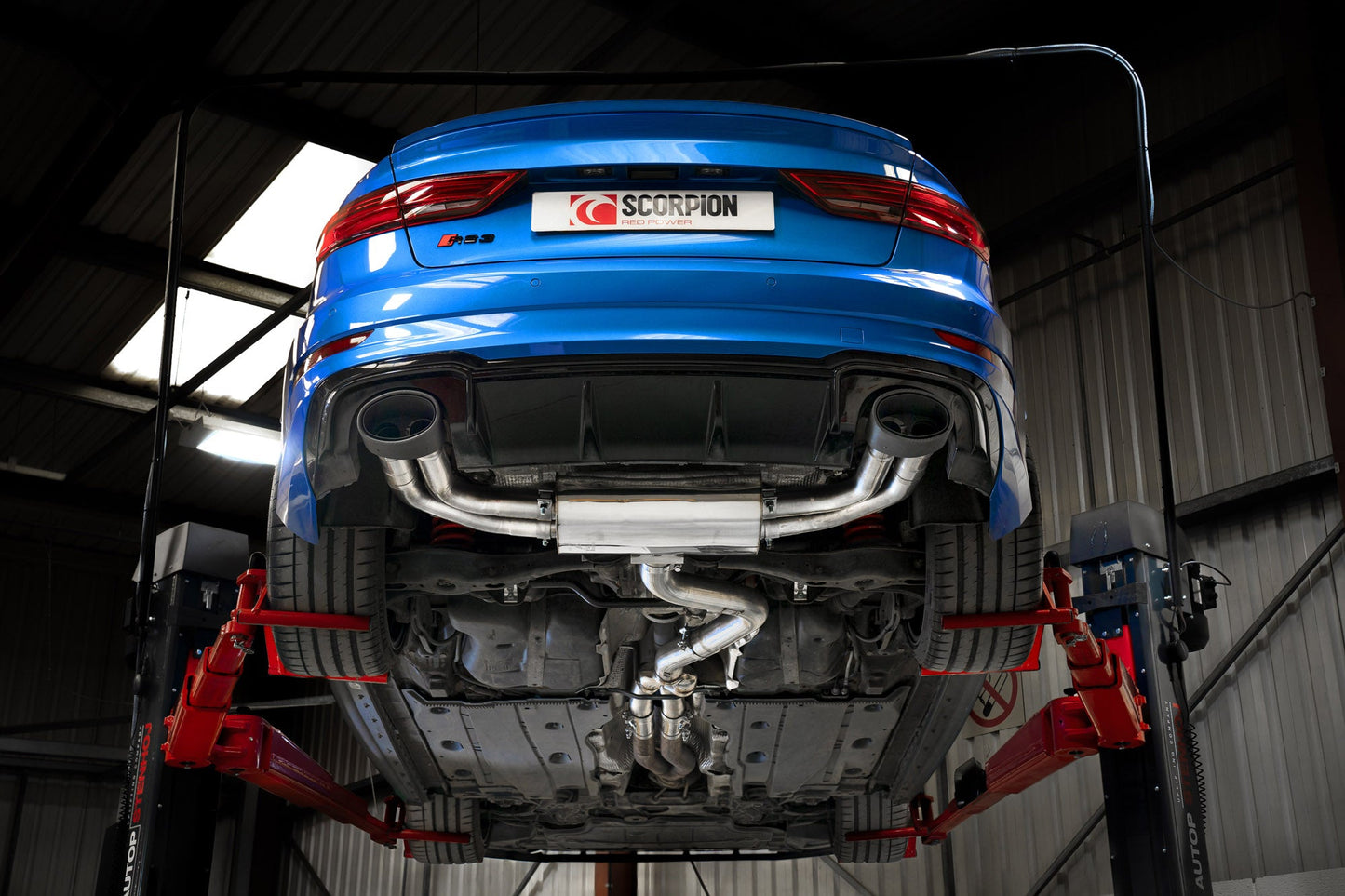 Scorpion Non-Res Cat/GPF-Back Exhaust (Ascari EVO) for Audi RS3 Saloon 8V (17-20)