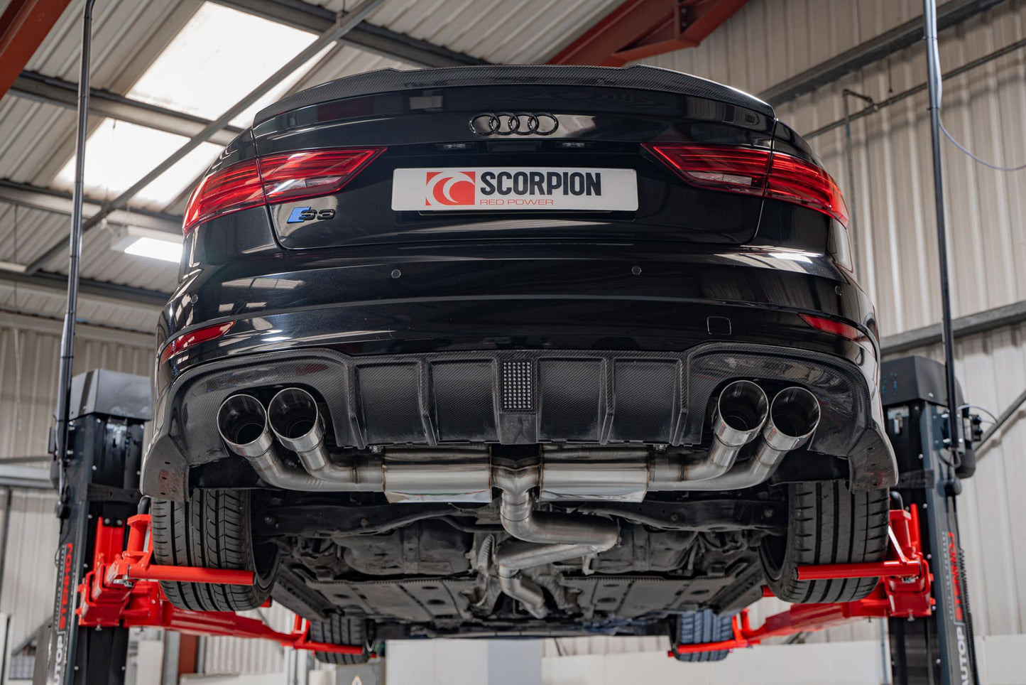 Scorpion Non-Res Cat/GPF-Back Exhaust (Daytona) for Audi S3 Saloon 8V (13-20)