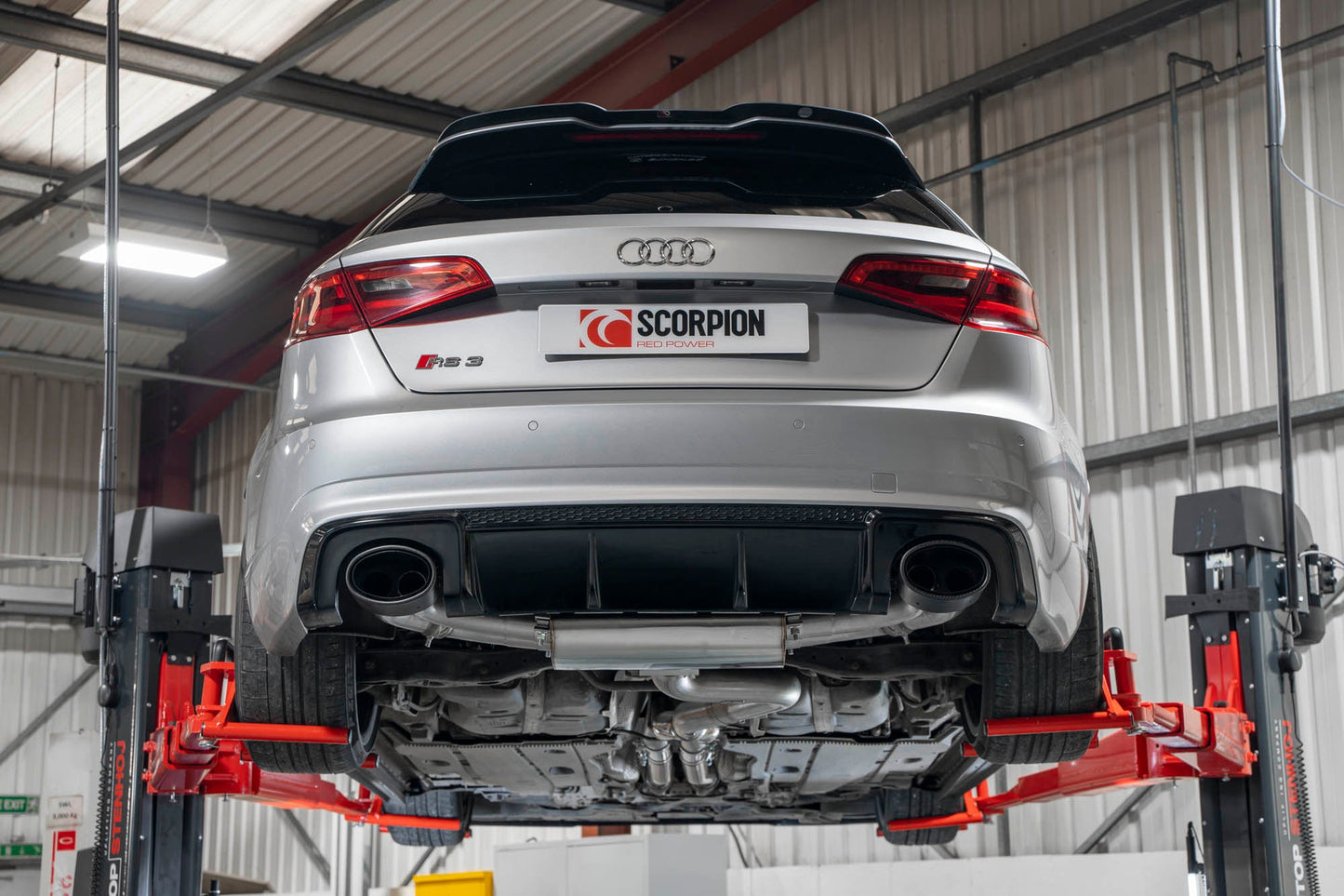 Scorpion Non-Res Cat-Back Valved Exhaust (Ascari EVO) for Audi RS3 8V Pre-Facelift (15-17)