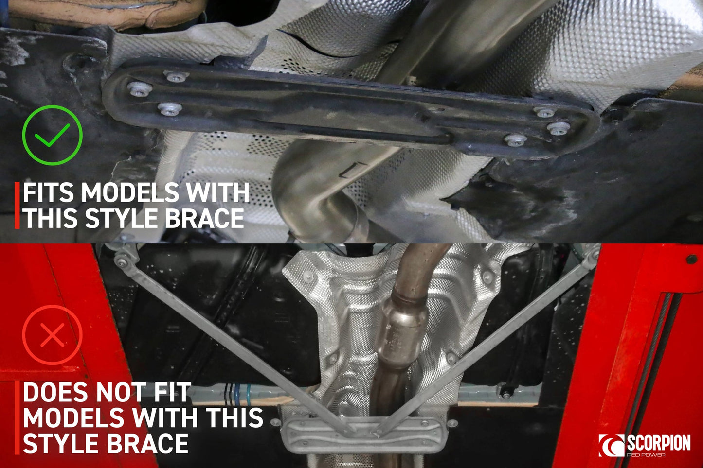 Scorpion Exhaust Tunnel Brace for BMW 330d / 335d / 335i / 340i F30 F31