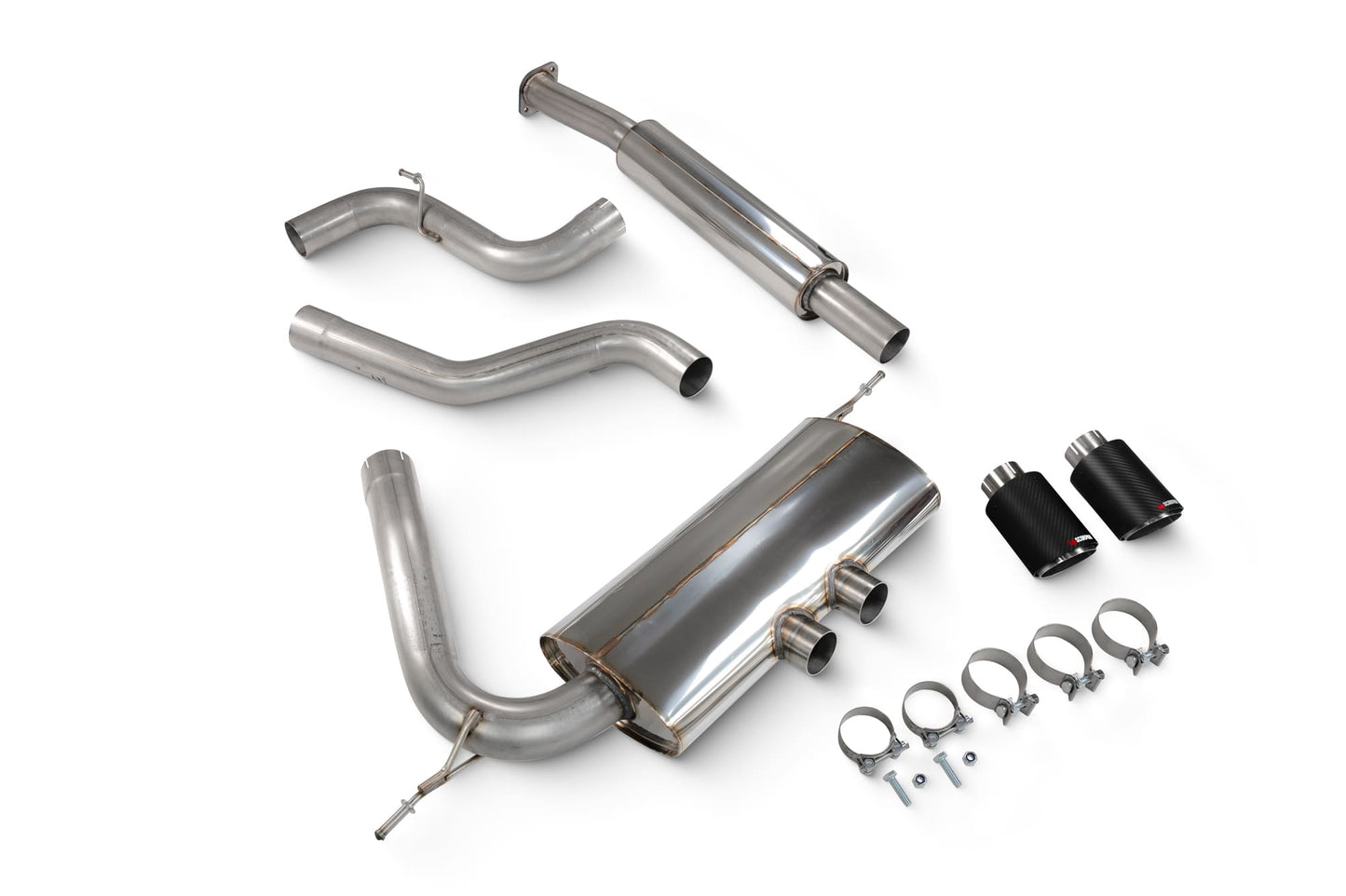 Scorpion Resonated Cat-Back Exhaust (Ascari) for Ford Focus Mk3 ST 250 (12-19)