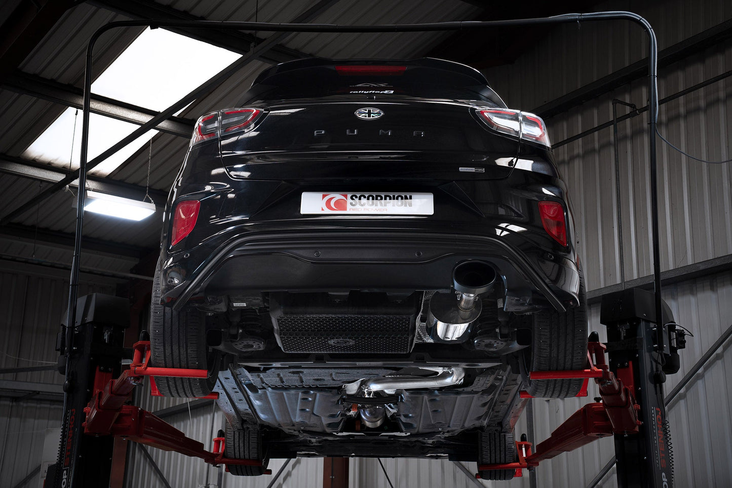 Scorpion Non-Res GPF-Back Exhaust (Black EVO R) for Ford Puma ST-Line X (19-24)