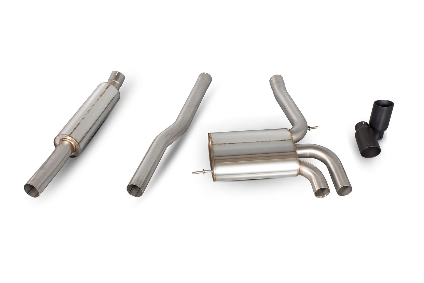 Scorpion Resonated Cat-Back Exhaust (Black Daytona) for Mini Cooper S F56 3 Door (14-18)