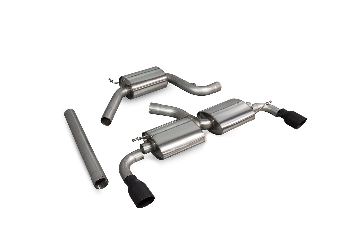 Scorpion Resonated Cat-Back Exhaust (Black Daytona) for VW Golf Mk6 GTI & Edition 35 (09-13)