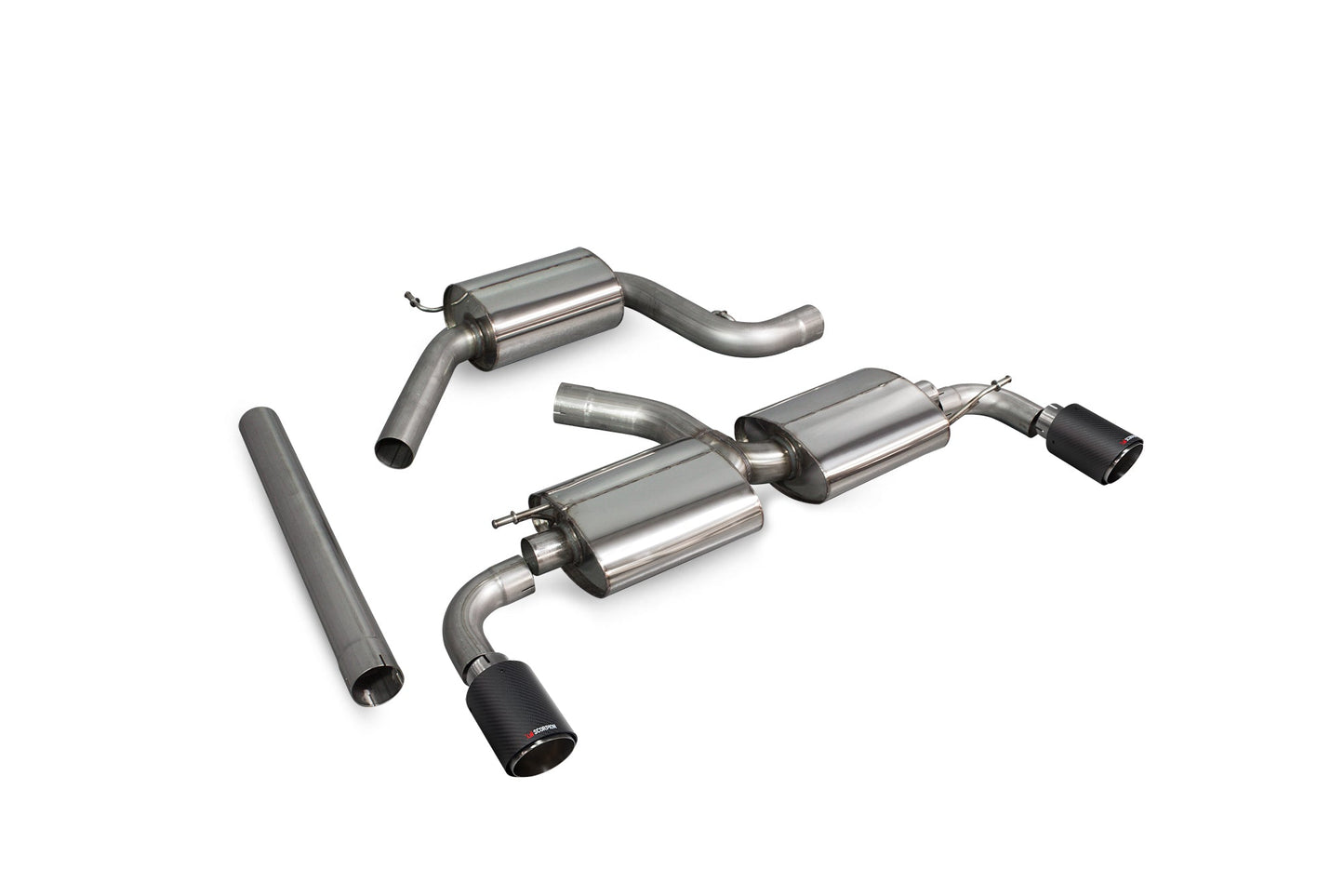 Scorpion Resonated Cat-Back Exhaust (Ascari) for VW Scirocco R (09-17)