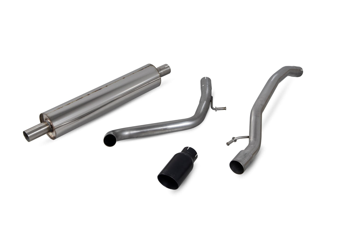Scorpion Resonated Cat-Back Exhaust (Black Daytona) for VW UP GTI / TSI (18-24)