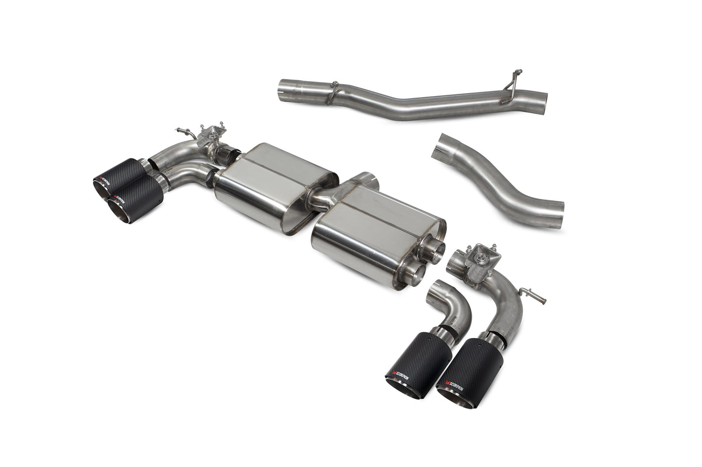 Scorpion Non-Res Cat/GPF-Back Valved Exhaust (Ascari) for VW Golf R Mk7.5 (17-20)
