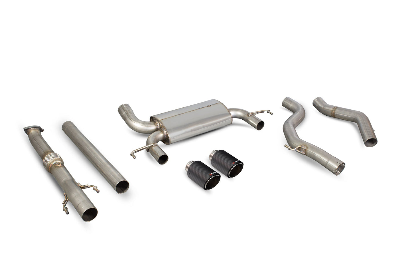 Scorpion Resonated Cat-Back Exhaust (Ascari) for Vauxhall Corsa E VXR (15-18)