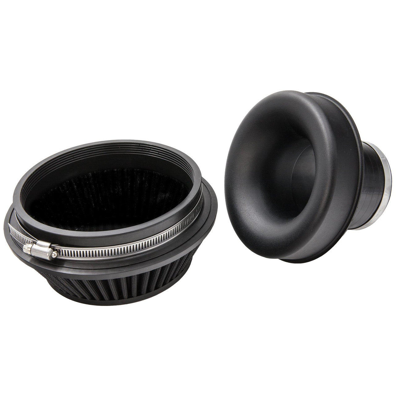 Ramair PRORAM 80mm ID Neck Small Cone Air Filter with Velocity Stack and Coupling