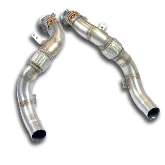 Supersprint Catless Turbo Down Pipes - BMW F85 X5M | F86 X6M - Evolve Automotive