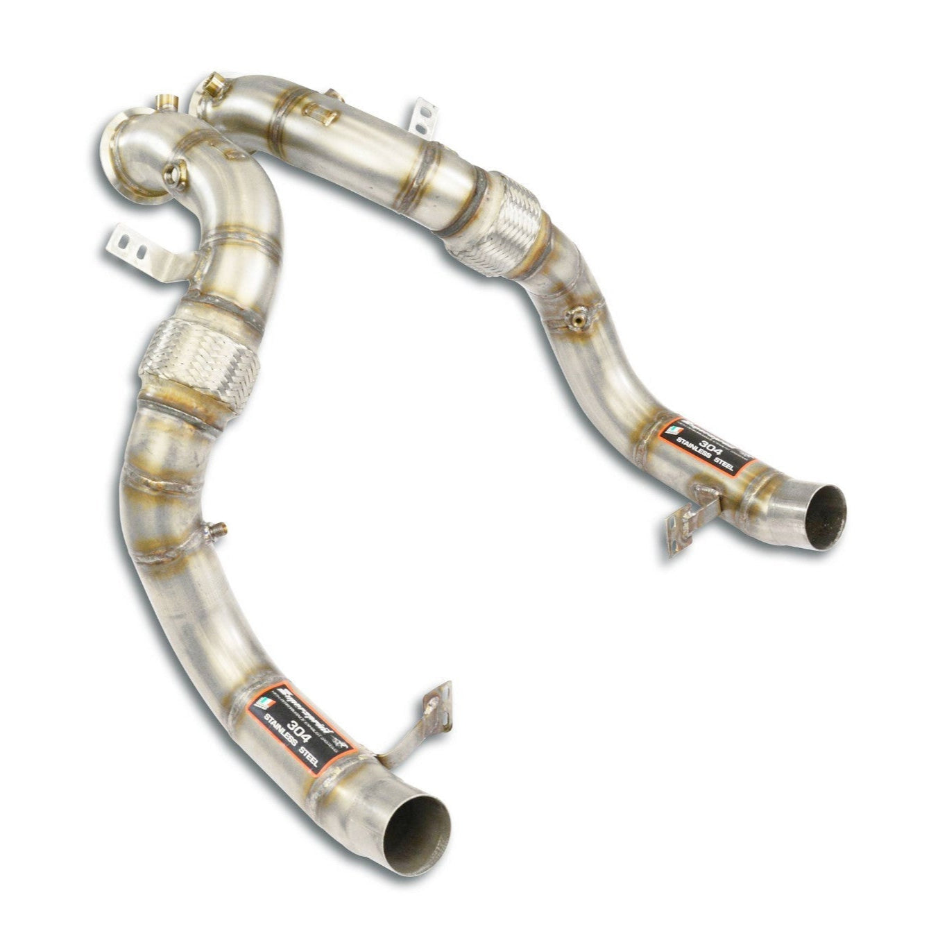 Supersprint Catless Turbo Down Pipes - BMW G11 | G12 750i - Evolve Automotive
