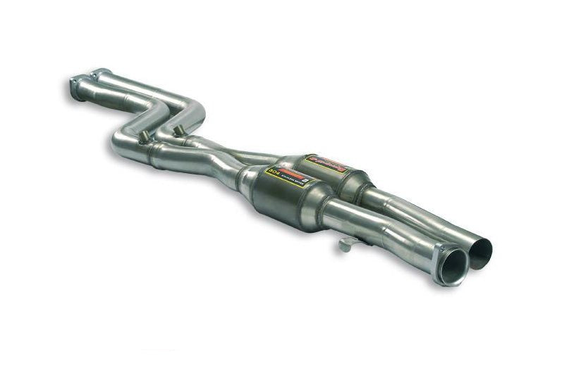 Supersprint Front Exhaust "H-Pipe" With Metallic Catalytic Converter - BMW E36 M3 3.0 | 3.2 - Evolve Automotive