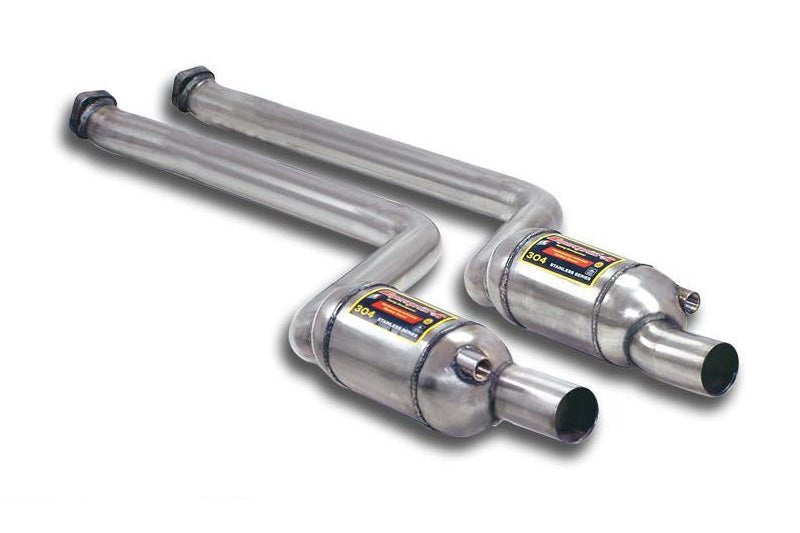 Supersprint Front Pipes With Metallic Catalytic Converters - BMW 1 Series E82 1M - Evolve Automotive