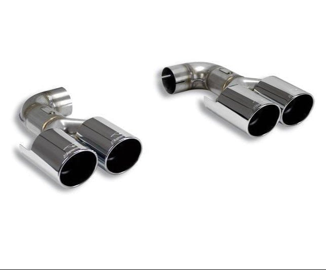 Supersprint Polished 90mm Tailpipes - BMW F85 X5M | F86 X6M - Evolve Automotive