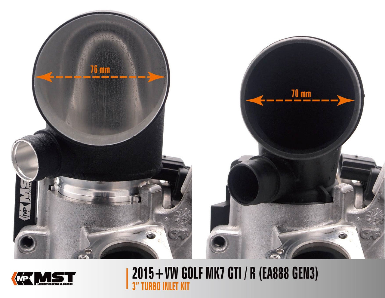 MST Performance Intake Hose & Oversize Turbo Inlet - Seat Leon Mk3 1.8 2.0 TSI