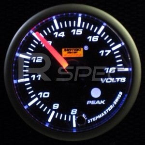 Prosport 52mm Smoked Stepper Motor (Peak) Voltage Gauge