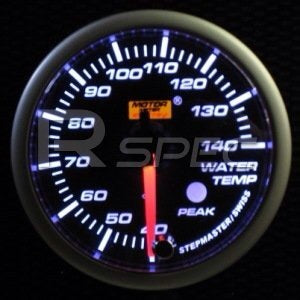 Prosport 52mm Smoked Stepper Motor (Peak) Water Temperature Gauge (°C)