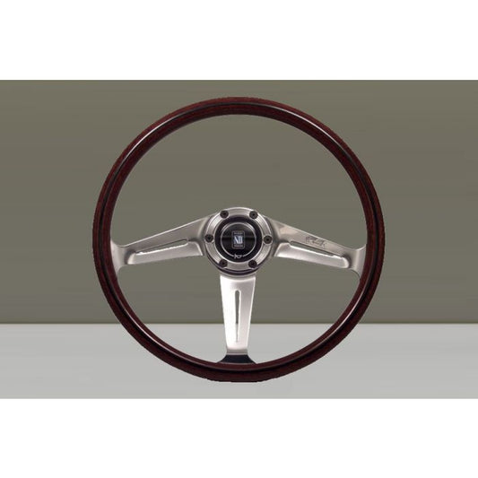 Nardi Classic Wood Steering Wheel 360mm with Polished Downward Spokes