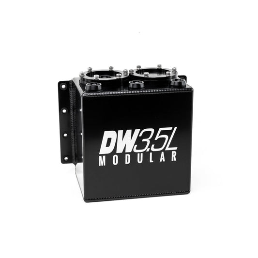 DeatschWerks DW 3.5L Modular Surge Tank, Universal. Fits 1 or 2 DeatschWerks DW350IL Fuel Pumps, PN 9-350