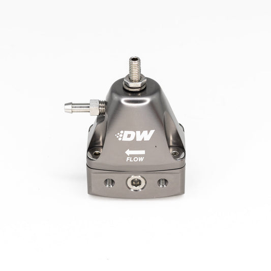 DeatschWerks DWR1000iL In-Line Adjustable Fuel Pressure Regulator, Universal Fitment - Titanium