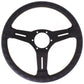 Nardi Competition Perforated Leather Steering Wheel 330mm with Grey Stitching and Black Spokes
