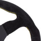 Personal Formula Racing Suede Steering Wheel 320mm with Yellow Stitching and Black Spokes