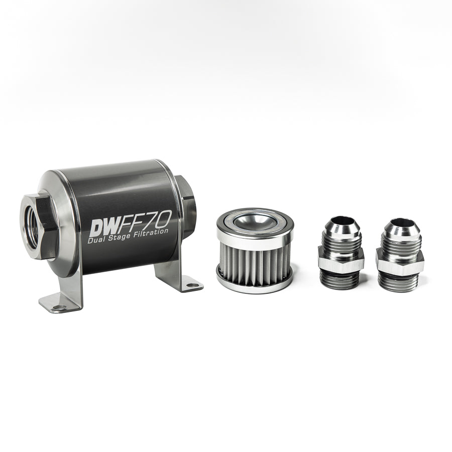 DeatschWerks In-Line Fuel Filter and Housing Kit (8-03-070-005K-10)